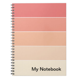 Cuaderno Diseño de bloc de notas con degradado de Personali