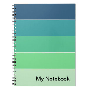 Cuaderno Diseño de bloc de notas con degradado de Personali