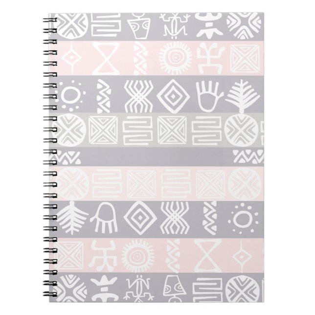 Cuaderno Diseño de boho étnico africano (Frente)