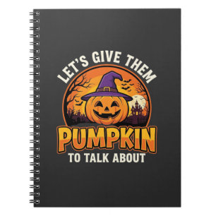 Cuaderno Diseño de broma de calabaza de Halloween_1