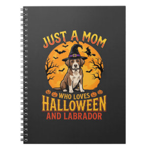 Cuaderno Diseño de bruja madre labrador Halloween_1