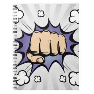 Cuaderno Diseño de burbujas cómicas de arte pop. Ilustracio