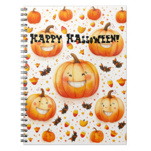 Cuaderno Diseño de calabaza de calabaza de Halloween