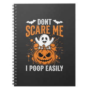 Cuaderno Diseño de calabaza de fantasma de Halloween no me 
