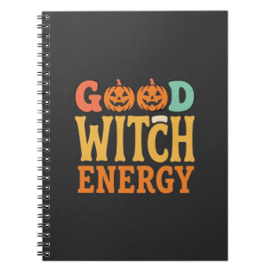 Cuaderno Diseño de calabaza de Halloween con energía de bru