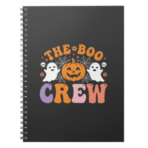 Cuaderno Diseño de calabaza fantasma de la tripulación de H