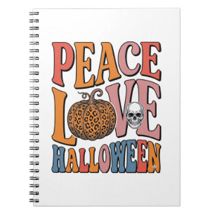 Cuaderno Diseño de calavera de calabaza de Halloween de amo