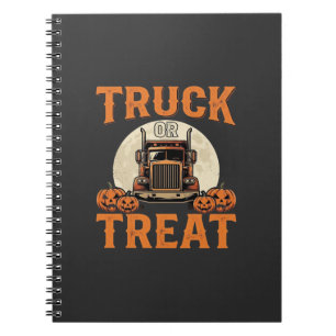 Cuaderno Diseño de camión semi Halloween Truck or Treat_1