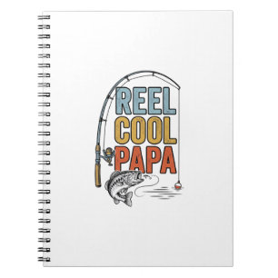 Cuaderno Diseño de camisa de pesca Reel Cool Papa_1