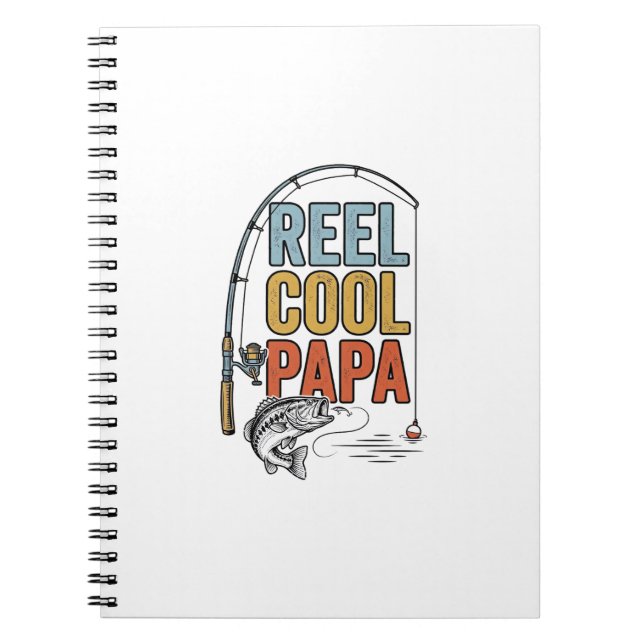 Cuaderno Diseño de camisa de pesca Reel Cool Papa_1 (Frente)