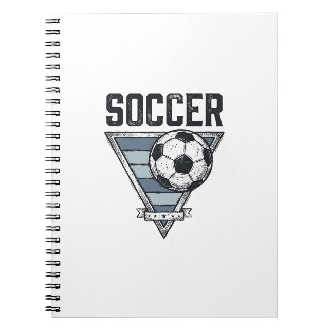 Cuaderno Diseño de camiseta con insignia triangular de baló (Frente)