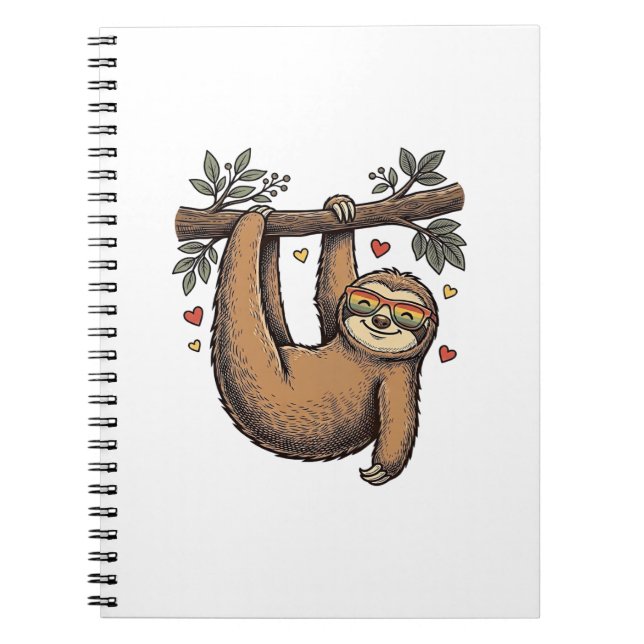Cuaderno Diseño de Camiseta de Arcoíris de Corazón de Perez (Frente)