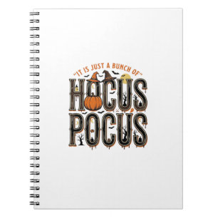 Cuaderno Diseño de camiseta de calabaza de Halloween Vintag