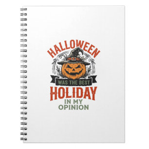 Cuaderno Diseño de camiseta de calabaza vintage de la mejor