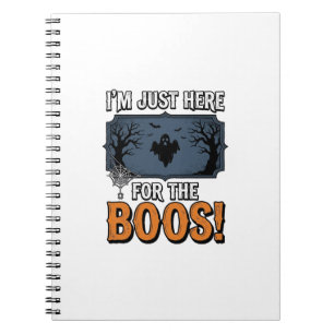 Cuaderno Diseño de camiseta de fantasma vintage de Hallowee