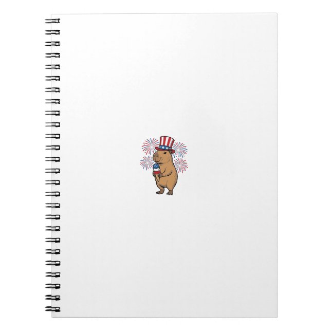 Cuaderno Diseño de camiseta de fuegos artificiales de helad (Frente)
