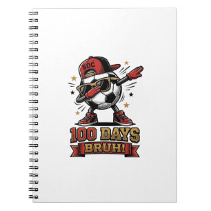 Cuaderno Diseño de camiseta de fútbol Dabbing de 100 días B