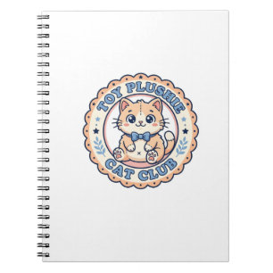 Cuaderno Diseño de camiseta de gato de peluche de juguete -