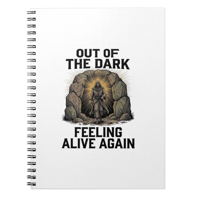 Cuaderno Diseño de camiseta de grabado de revival de cueva  (Frente)