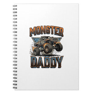 Cuaderno Diseño de camiseta de grabado vintage de Monster T