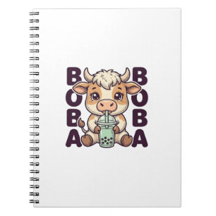 Cuaderno Diseño de camiseta de grabado vintage de té de bur
