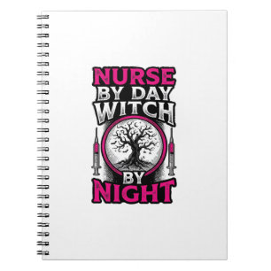 Cuaderno Diseño de camiseta de Halloween de enfermera de dí
