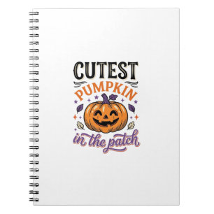 Cuaderno Diseño de camiseta de Halloween de la calabaza más