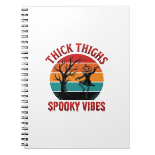 Cuaderno Diseño de camiseta de Halloween Vibraciones espelu