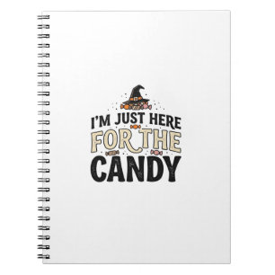 Cuaderno Diseño de camiseta de sombrero de bruja de dulces