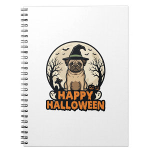 Cuaderno Diseño de camiseta de sombrero de bruja Vintage Pu