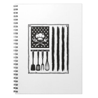 Cuaderno Diseño de camiseta de utensilios de cocina de band
