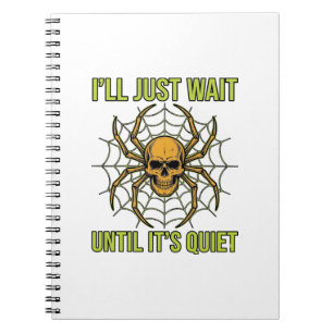 Cuaderno Diseño de camiseta divertida de Halloween de cráne