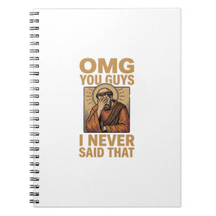 Cuaderno Diseño de camiseta divertida vintage religiosa de