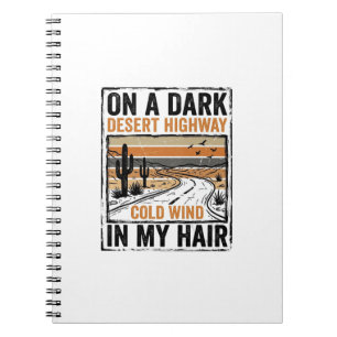 Cuaderno Diseño de camiseta gráfica de viento en la carrete