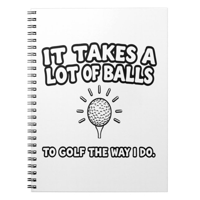 Cuaderno Diseño de camiseta para el amante del golf (Frente)
