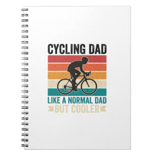 Cuaderno Diseño de camiseta para papá ciclista vintage Cycl