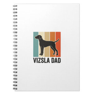 Cuaderno Diseño de camiseta para papá de Vizsla vintage ama