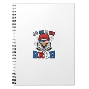 Cuaderno Diseño de camiseta patriótica Funny 4th of July Ea