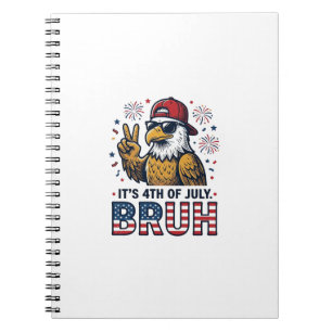 Cuaderno Diseño de camiseta patriótica Funny 4th of July Ea