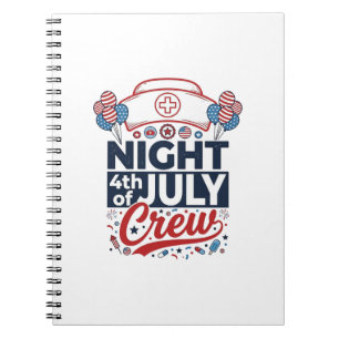 Cuaderno Diseño de camiseta patriótica para enfermeras de l
