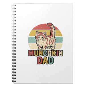 Cuaderno Diseño de camiseta vectorial para papá Munchkin am