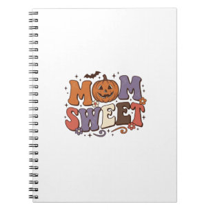 Cuaderno Diseño de camiseta vintage de calabaza dulce de ma