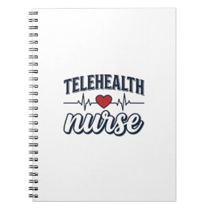 Cuaderno Diseño de camiseta vintage de enfermera de telesal