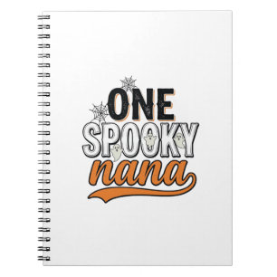 Cuaderno Diseño de camiseta vintage de fantasma de Hallowee
