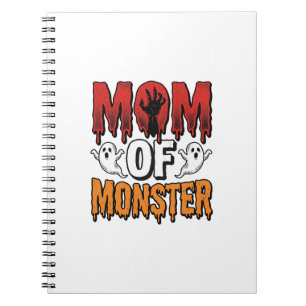 Cuaderno Diseño de camiseta vintage de Halloween de mamá de
