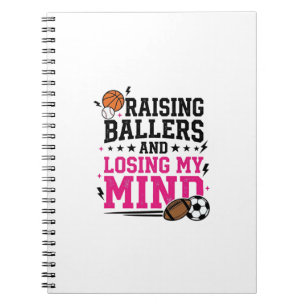 Cuaderno Diseño de camiseta vintage para mamá de deportista