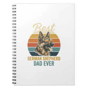 Cuaderno Diseño de camiseta vintage puesta de sol padre pas