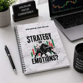 Cuaderno Diseño de canicas de mentalidad de trading de estr