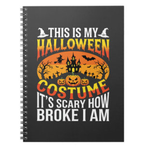 Cuaderno Diseño de Casa Embrujada de Disfraz de Halloween D