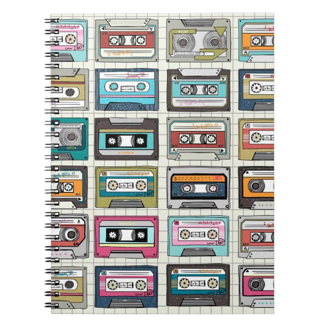 Cuaderno Diseño de cassette de música de época (Frente)